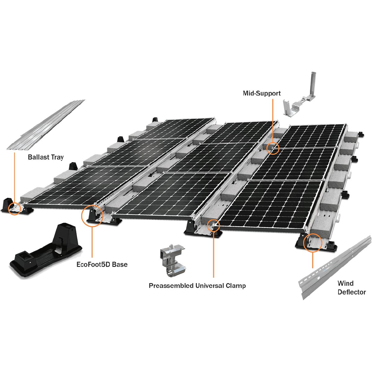 Unirac ES10486 Ballast Tray, 71 inch
