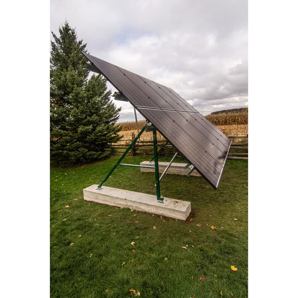 Kinetic Solar KAGM46-G, 46 Module (8+6+6+6+6+6+8), Adjustable Ground Mount 2.0 (20° - 45°- 60°)