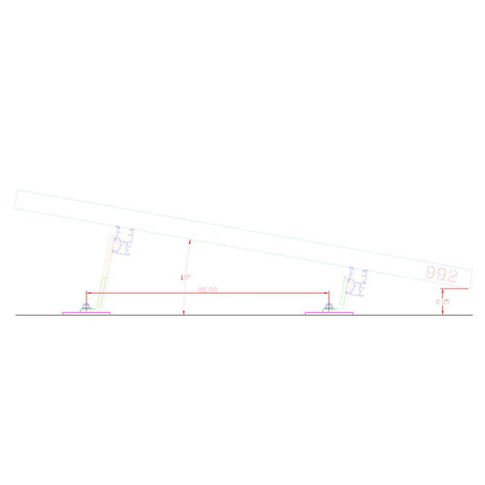 KT6072L-10, 10 Degree Landscape Kit for 60 & 72 Cell Modules