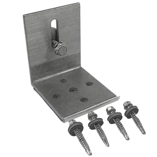 Kinetic Universal L Mount Kit with 4 x 1/4" x 1 1/2" Self Drilling Screws with Neoprene Washer